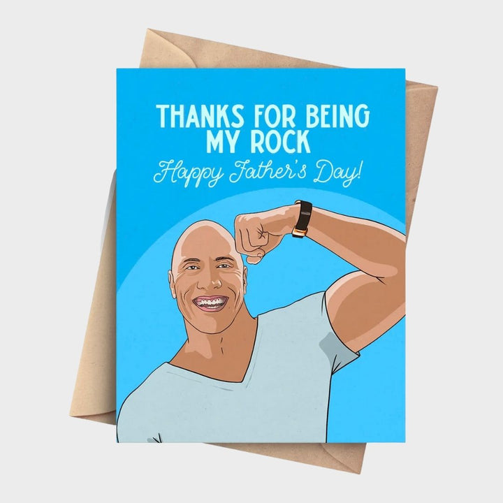 Thanks For Being My Rock Card