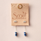 Stone Meteor Earrings / Lapis & Silver