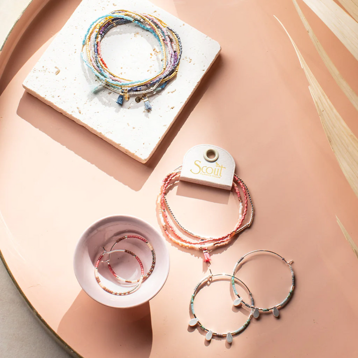 Miyuki Bracelet Trio / Dark Multi & Gold