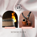 A bar of Aide Bodycare Tobacco Leather Soap, featuring a [describe color/pattern] and a paper label with the 'aide' logo and 'Tobacco Leather' text, . The soap is natural and handmade, available in Mississippi Mills, Ontario, Canada.