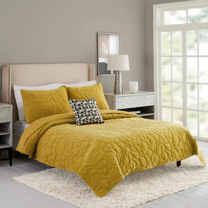 Spun Metal Quilt Set
