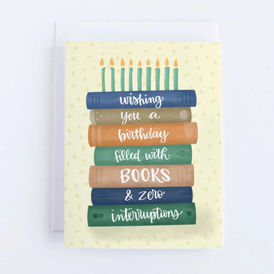 Book Lover Birthday Card