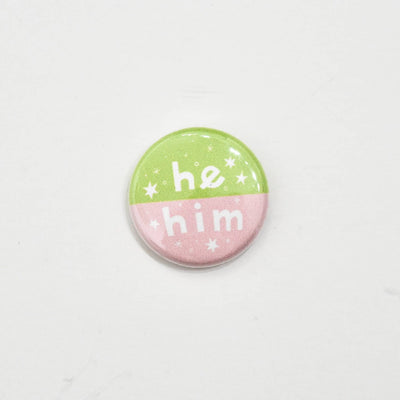 He/Him Pronoun Pin