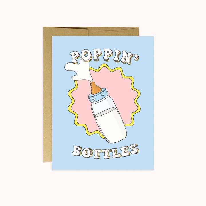 Poppin' Bottles Baby Card