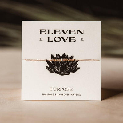 Eleven Love purpose wish bracelet in package. 
