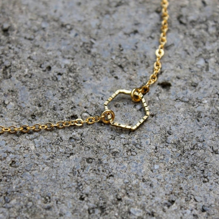 Bevelled Hexagon Necklace