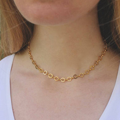 Open Circle Chain Necklace