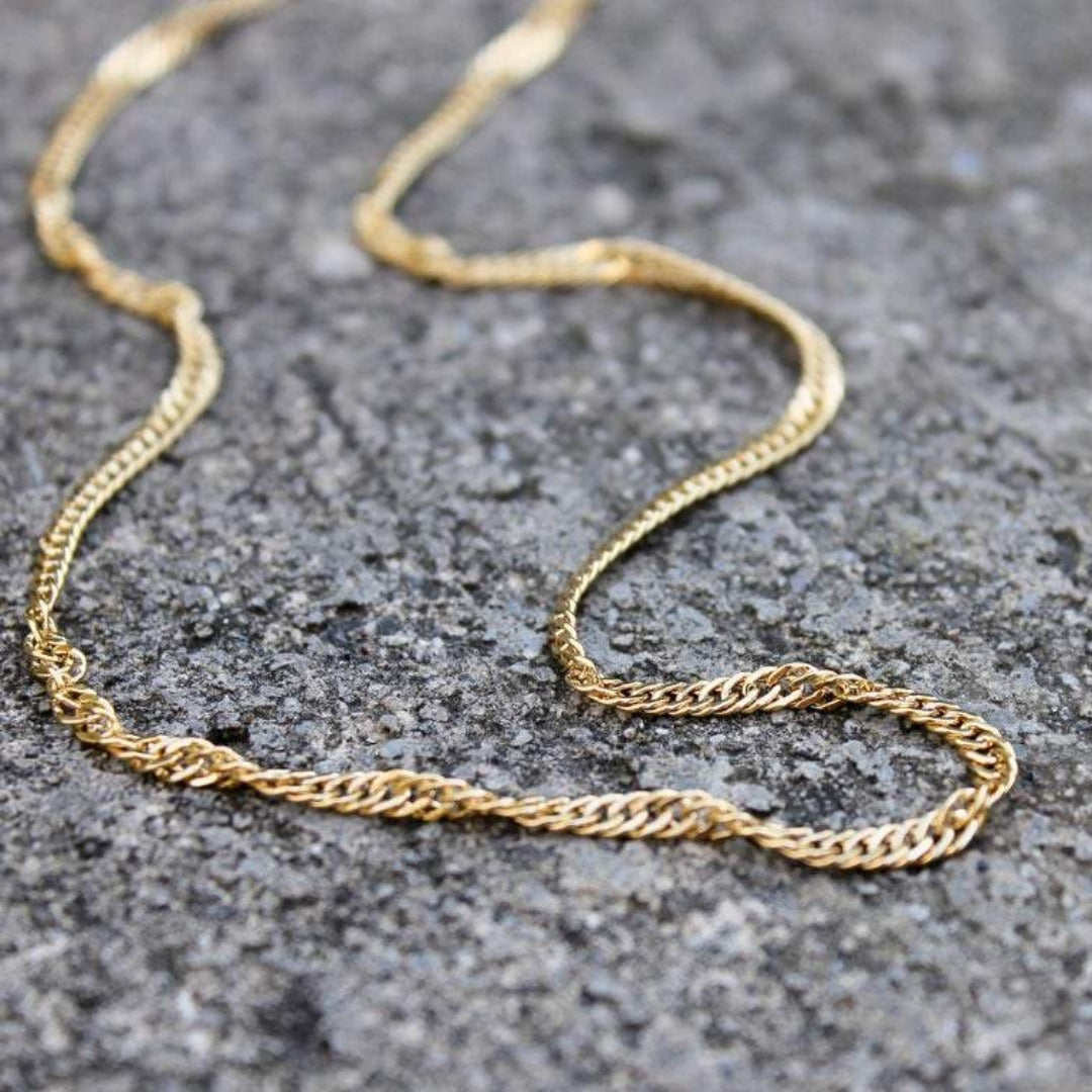Twisted Chain Layering Necklace