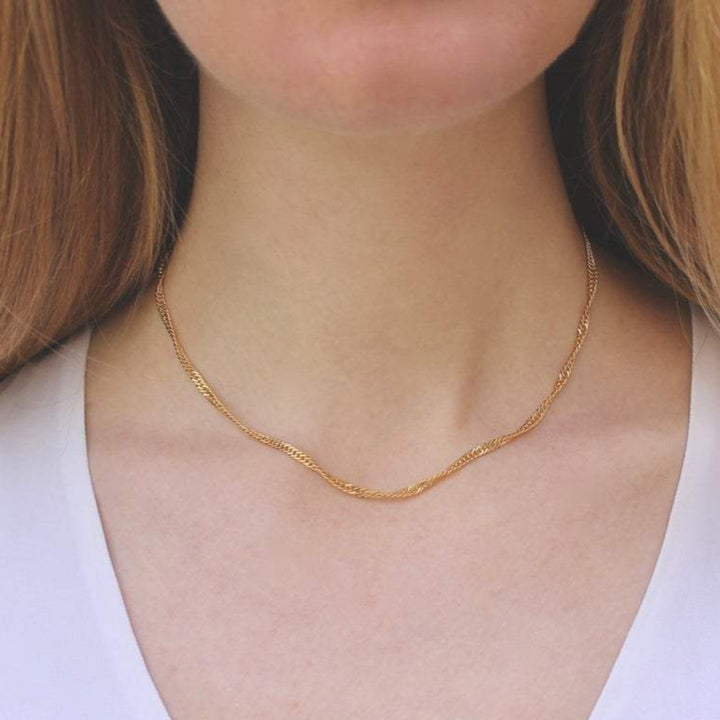 Twisted Chain Layering Necklace