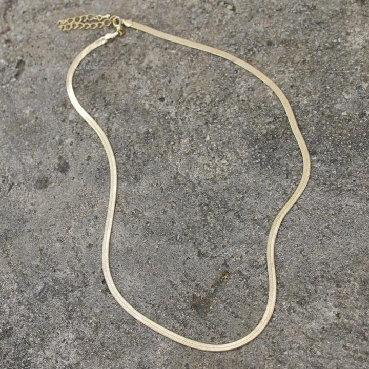 Herringbone Snake Chain Necklace