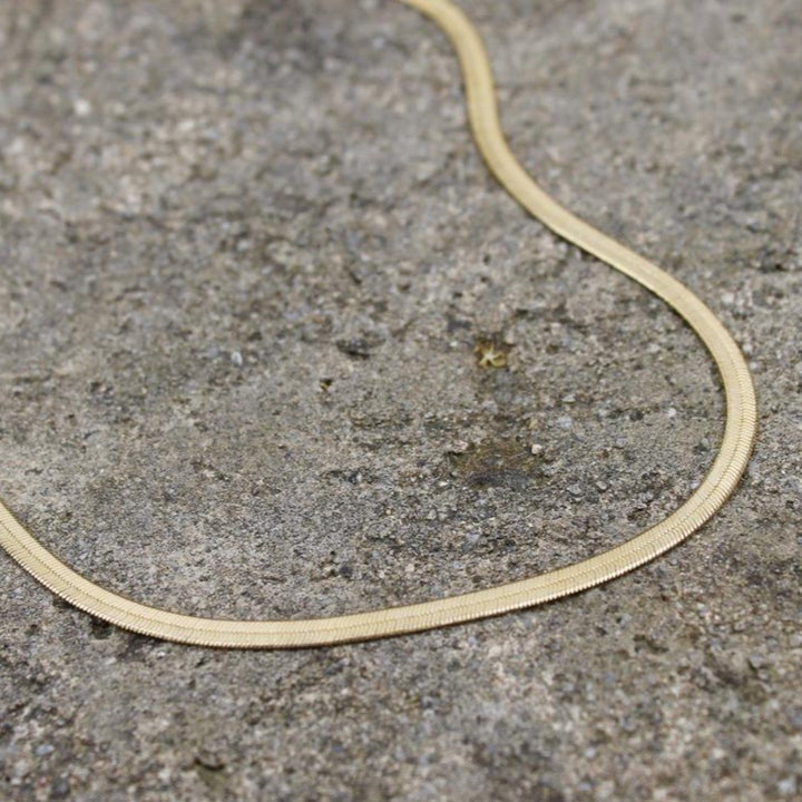 Herringbone Snake Chain Necklace