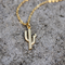 Gold Cactus Necklace