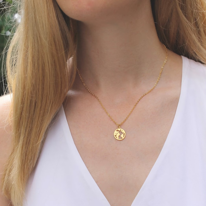 Gold World Necklace