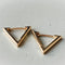 Gold Triangle Hoops