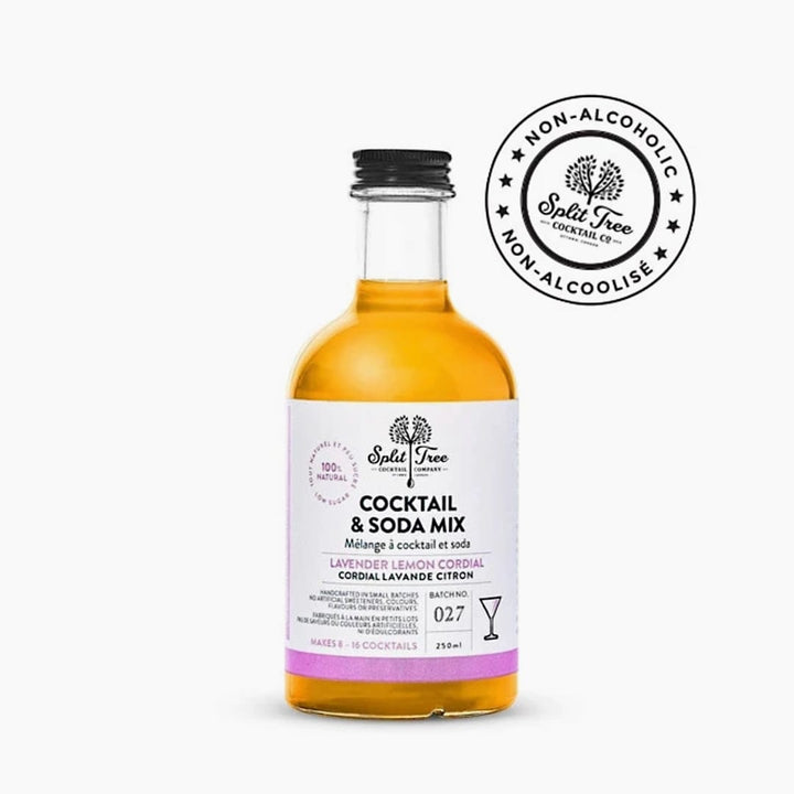 Split Tree Lavender Lemon Cordial Natural Cocktail and Soda Mix