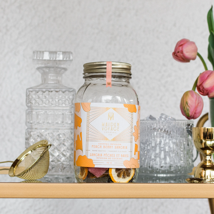 Peach Berry Sangria Infusion Jar