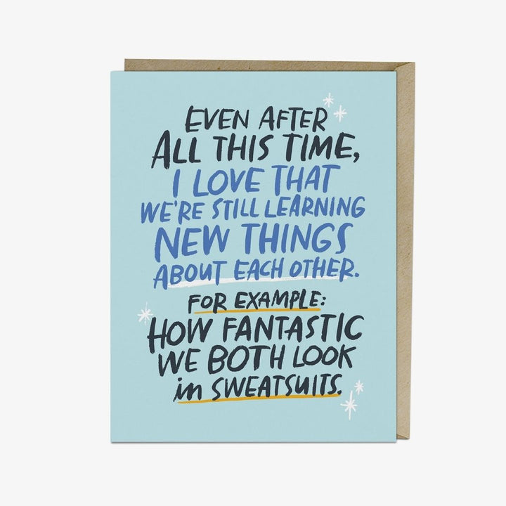 Sweatsuits Love Card