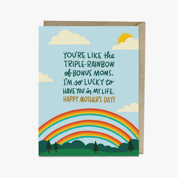 Triple-Rainbow Bonus Mother's Day Card